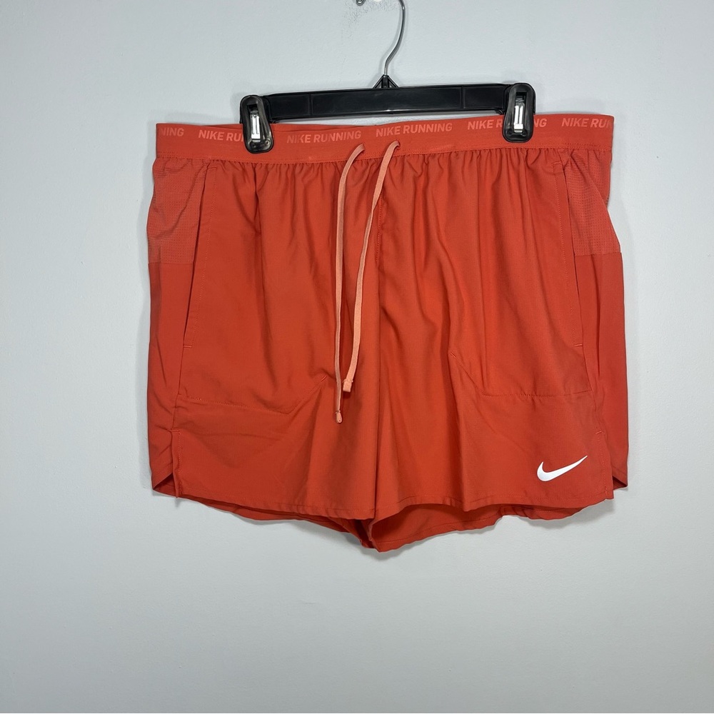 NEW Nike Shorts Mens 2XL XXL Red Running Stride 5” Brief Lined Lightweight NWT